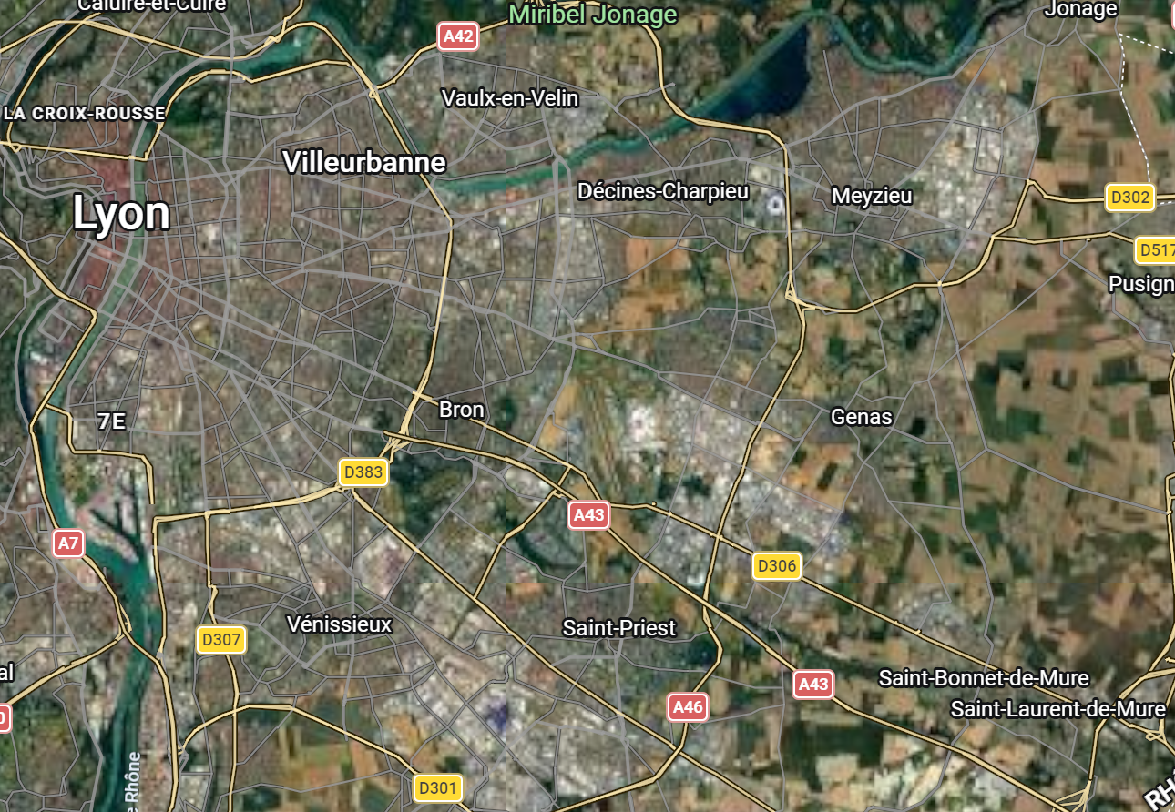Carte Lyon