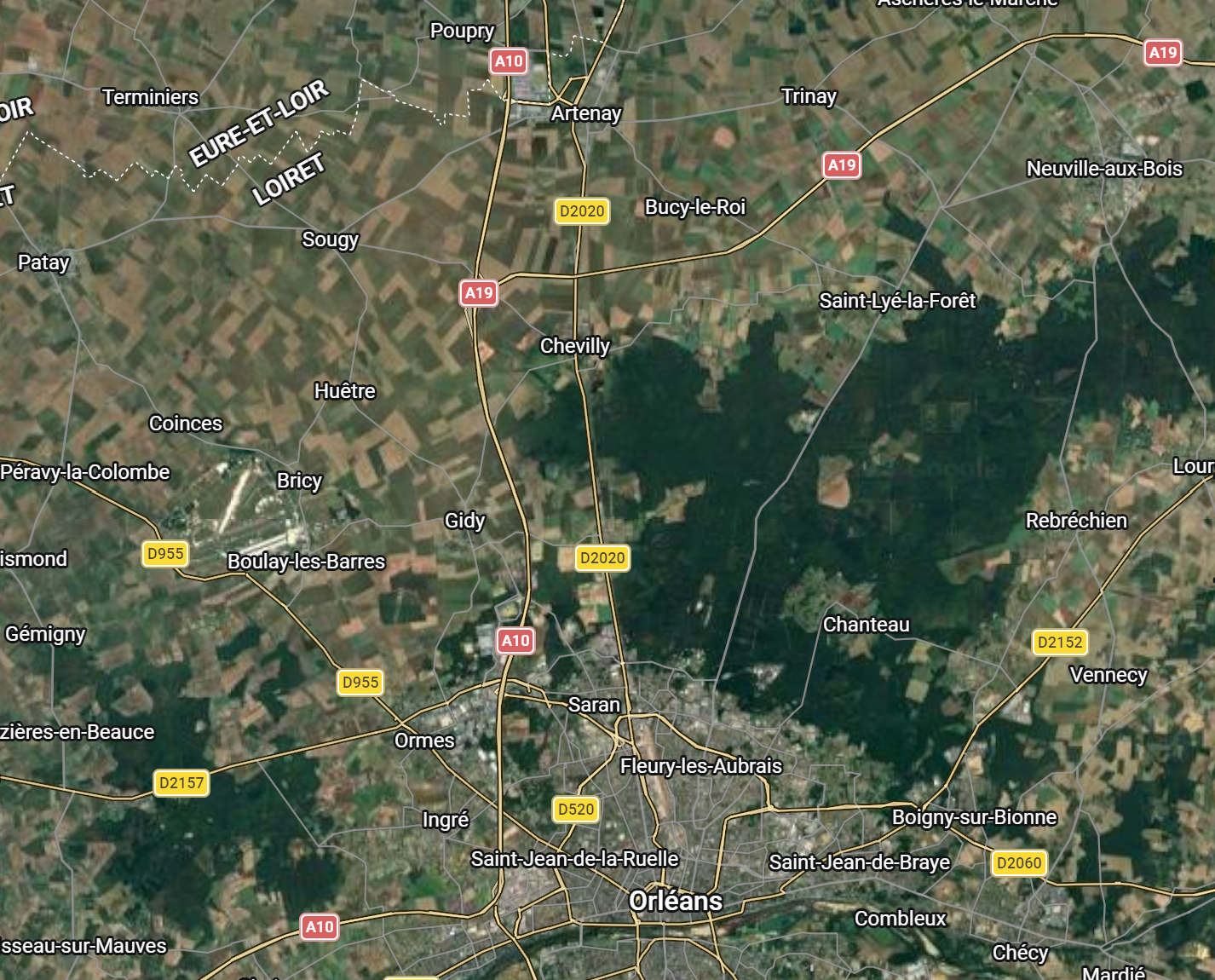 Carte Orléans